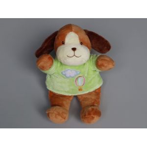 Doudou chien Gipsy marron pull vert Montgolfi&egrave;re - Occasion