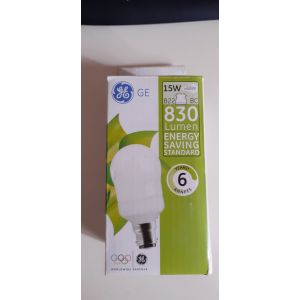 Ampoule Ge B22 15w = 66w - Occasion