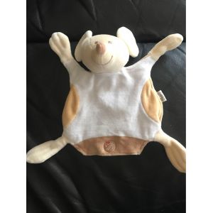 Doudou Souris Marionnette Beige Et Blanche Bestever 24cm - Occasion