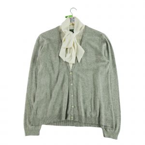 Reconditionn&eacute; - Gilet Femme Soie Et Cachemire - Taille Xl - Femme - Gris - Occasion