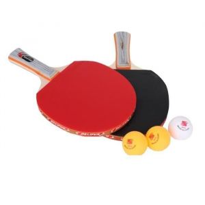 Kit De Ping Pong Raquettes De Tennis De Table Ping Pong (2 Raquettes +3 Balles) - Occasion