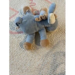 Doudou Peluche Ane Noukie S Bleu Petit Model - Occasion