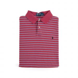 Reconditionn&eacute; - Polo Manches Courtes Homme - Taille M - Homme - Rouge - Occasion