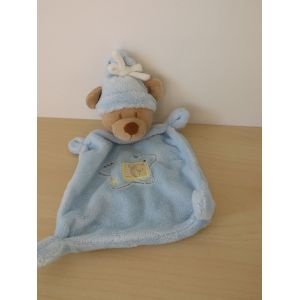 Doudou Ours Beige Bleu Étoile Nicotoy - Occasion