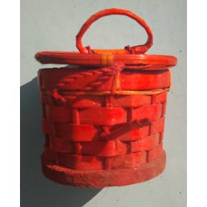 Cache Pot En Osier - Occasion