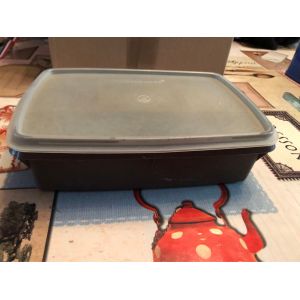 Boîte Multifonctions Bricolage Tupperware Marron Vintage - Occasion