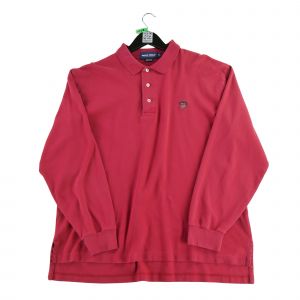 Reconditionné - Polo Manches Longues Homme - Taille Xl - Homme - Rouge - Occasion