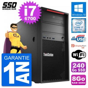 PC Tour Lenovo ThinkStation P320 Intel i7-6700 RAM 8Go SSD 240Go Windows 10 Wifi - Occasion