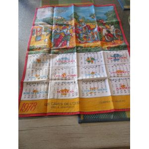 Torchon Calendrier 1978 - Occasion