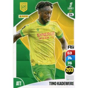 N&deg;214 Kadewere Tino Fc Nantes Carte Jeu Adrenalyn Xl Ligue 1 2025-2026 - Occasion