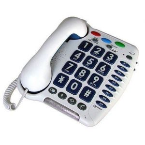 GEEMARC - CL100 - T&Eacute;L&Eacute;PHONE GROSSES TOUCHES - VOLUME DE R&Eacute;CEPTION +30 DB (dans le combine)-COULEURBLANC - Occasion