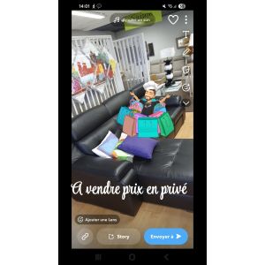 Pour canap&eacute; cuir noir angle avec un moteur prise usb .canap&eacute; ann&eacute;e 2021 d&eacute;cembre magasin meuble cauchois yvetot v&eacute;ritable cuir.Et avec moteur pour un si&egrave;ge qui s'allonge - Occasion