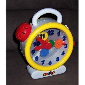 R&eacute;veil Portable Avec Sonnette, Remontoir Et Miroir - Jouet D'&eacute;veil Smoby - Occasion