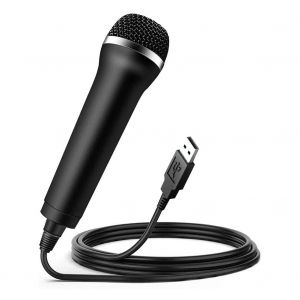 Microphone karaok&eacute; &agrave; condensateur avec c&acirc;ble USB, pour Switch Wii, PS4, Xbox, PC, ordinateur, enregistrement, micro Ultra-large - Occasion