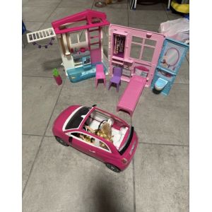 Maison de Barbie pliable + voiture - Occasion