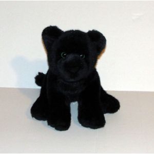 Peluche Panthere Noire Bébé Gipsy Doudou Bébé Animal Felin Assis 20 Cm - Occasion