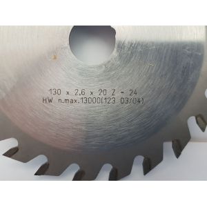 Lame de scie circulaire 130 x 20 x 24 dents - Occasion