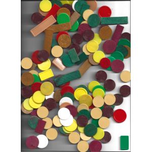 Jetons De Jeu De Café ,Nain Jaune Bois Et Plastique - Occasion
