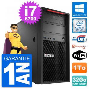 PC Tour Lenovo ThinkStation P320 i7-6700 RAM 32Go Disque Dur 1To Windows 10 Wifi - Occasion