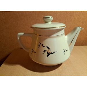 Cafeti&egrave;re Vintage Avec Motifs Oiseaux En Porcelaine - Occasion