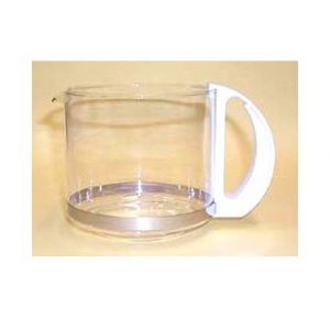 Cafetiere 12 Tasses A Cafe Verseuse A Poignee Blanche Pichet En Verre Pyrex Broc Reservoir Boisson Machine A Cafe Pratique Hygienique Resistant Chaleur Temperature Elevee Large Ouverture Bec Verseur - Occasion