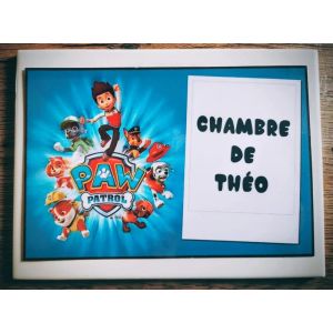 Jolie d&eacute;coration de chambre enfants Chambre de Theo Pat Patrouille id&eacute;e cadeau no&euml;l naissance anniversaire neuve - Occasion