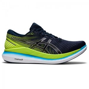 Chaussures De Running Asics Glideride 2 - Bleu / Vert Citron - 49 - Occasion