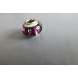 Charm 233 Perle Violet / Cristaux Blancs /Amore & Baci - Occasion