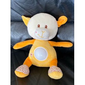 Veilleuse Gipsy Peluche Doudou Veilleuse Agneau Jaune Smile - 26 Cm - Occasion
