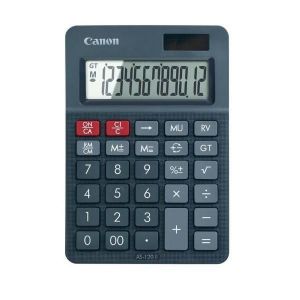 Canon AS-120 II - Calculatrice de bureau - 12 chiffres - panneau solaire, pile - gris fonc&eacute; - Occasion
