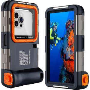 Subzonal-Coque De Téléphone De Plongée Professionnelle Pochette Étanche Smartphone Ipx8 Pochette Téléphone Étanche Housse Étui De Protection Pour Iphone 17 Air 16 17 Pro 16 17 Pro Max 15 Pro 13 14 15 - Occasion