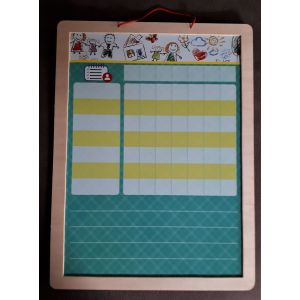 Tableau Magnétique De Tâches À Accomplir Avec Récompenses Et Calendrier - 55 Aimants - Occasion
