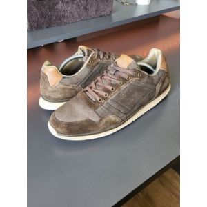 Kappa Chaussure Marron Et Blanc En Daim Et Cuir 46 Eu / 12 Us Homme Et Femme Basket De Ville - Occasion