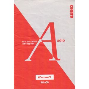 Mode d'emploi du radio réveil Brandt RH 600 - Occasion