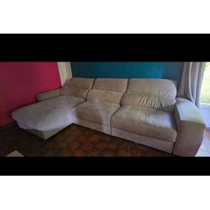 Canapé D&#39;Angle Convertible Avec Méridienne Comportant Un Coffre De Rangement - Occasion
