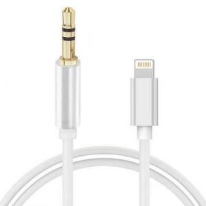 Câble Audio Auxiliaire de Voiture iPhone 1M Adaptateur Mâle de Câble Auxiliaire Connecteur Lightning vers Jack 3,5 mm pour iPhone 12/11/XS,iPad,iPod,Casque - Gris Argenté - Occasion