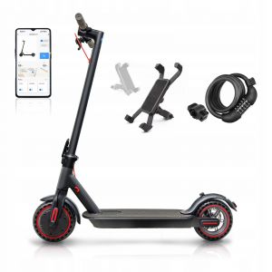 Trottinette Électrique Pliable T4 Pro - 8,5 Pouces - Moteur 350w - Batterie 36v 10,4ah - Autonomie Max 30km - Bluetooth - Noir - Occasion