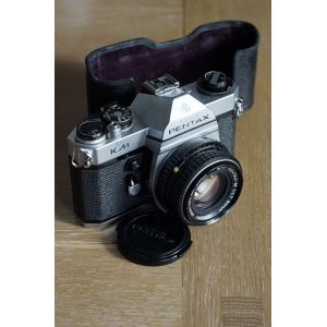 pentax km appareil photo argentique - objectif pentax 50mm f 1,7 - Occasion