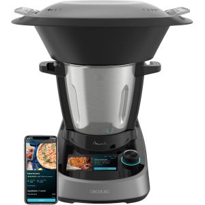 Nouvelhorizonstore-Robot De Cuisine Multifonction Mambo Touch. 1600 W, 37 Fonctions, &Eacute;cran Tactile Tft 5"" Avec Livre De Recettes Int&eacute;gr&eacute;, Capacit&eacute; De 3,3 Litres, Application, Balance Et Jarre En Acie - Occasion