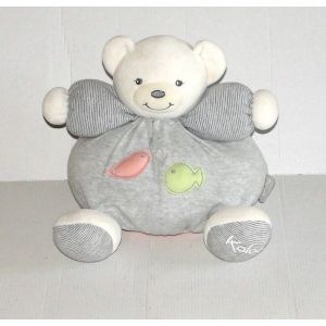 Doudou Ours Boule Kaloo Oiseau Rose Poisson Vert Zen - Occasion