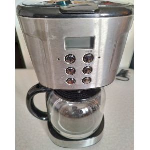 Cafetière électrique Qilive / 900W 1,5L Programmable 12 tasses 898654 CM9410T-GS anti gouttes - Occasion
