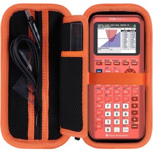 Dur &Eacute;tui de Protection pour TI-NSPIRE CX II-T/TI-Nspire CX CAS/TI-84 Plus CE-T/TI-84 Plus CE/TI-89 Titanium Calculatrice Graphique (Noir + Orange) - Occasion