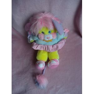 Popples Pom Pom Girl En Peluche Bleu Vintage 28 Cm Mattel - Occasion