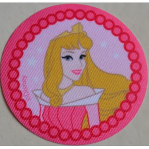 Princesse Aurore La Belle Aux Bois Dormant Ecusson Patch Thermocollant Rond 2022 Princesses Disney - Occasion