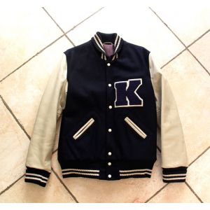 Blouson Kulte Teddy Kulte Laine Xl Bleu - Occasion