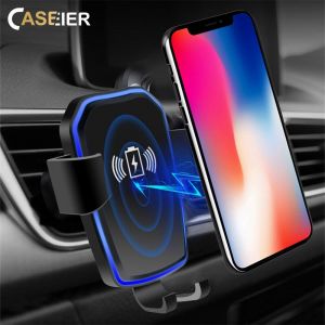 Caseier Qi Fast Wireless Car Charger For Iphone 8 X Xr Xs Max 5/10w Wireless Charger Car For Huawei Car Chargers For Samsung S8 - Occasion