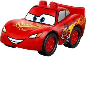 LEGO DUPLO Cars Lightning McQueen - Rust-eze Hood, Treaded Tires crs021 du Set 10857 - Occasion