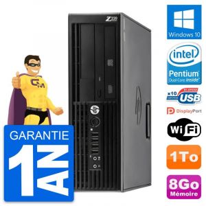PC HP WorkStation Z220 SFF Pentium G2020 RAM 8Go Disque Dur 1To Windows 10 Wifi - Occasion