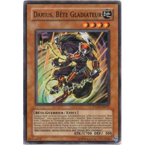 Carte Yu-Gi-Oh! - Darius, Bête Gladiateur - Ptdn-Fr031 - Occasion