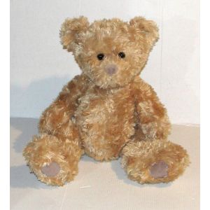 peluche ours marron beige bukowski doudou 32 cm - Occasion